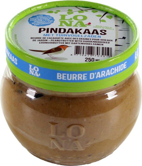 Lona Pindakaas Met Zaden - Vogelvoer - 250 ml