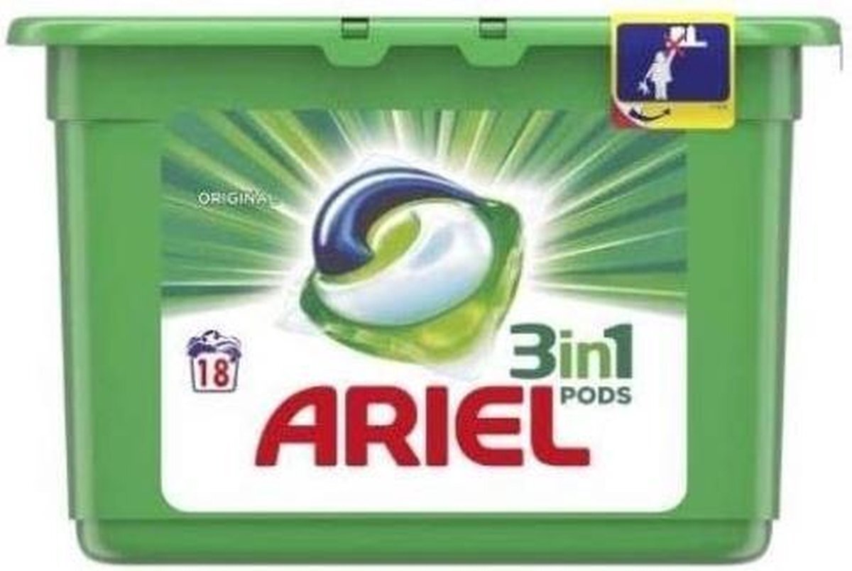 Ariel 3in1 Pods Original 18 Washes