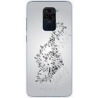 Xiaomi Redmi Note 9 Valse des notes bedrukt siliconen hoesje