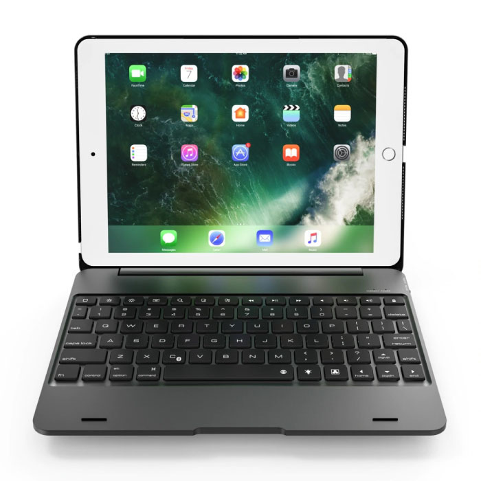 Stuff Certified Toetsenbord Hoes voor iPad Mini 1/2/3 - QWERTY Multifunctionele Keyboard Bluetooth Smart Cover Case Hoesje Zwart