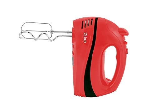 Zilan Z-vorm Handmixer - 300W - 5 Snelheden - Rood