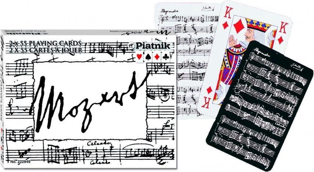 Piatnik Mozart Speelkaarten - Double Deck