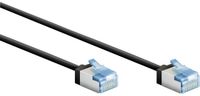 Goobay FTP CAT6A Slimline 10 Gigabit Netwerkkabel - CU - Ultraflex - 1 meter - Zwart