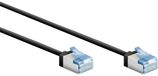 Goobay FTP CAT6A Slimline 10 Gigabit Netwerkkabel - CU - Ultraflex - 1 meter - Zwart