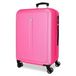 Roll Road Cambodja Middelgrote koffer, roze, 46 x 65 x 23 cm, stijf, 3,7 kg, cijfersluiting aan de zijkant, ABS, 3,7 kg, 56 l, uittrekbaar, roze, Talla única, middelgrote koffer