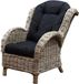 AVH-Collectie Naturel relax lounge tuinstoel - olefin black