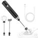 EBUYFIRE Mousseur à lait électrique, rechargeable par USB, mini fouet et mini fouet électrique avec double batteur