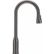Robinet de cuisine avec douchette extractible, mitigeur évier monocommande en acier inoxydable, bec haut, installation 1 ou 3 trous