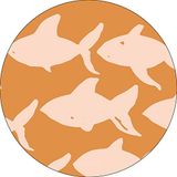 Bonateks Ronde digitaal bedrukte muismat, antislip onderkant, voor kantoor en thuis, diameter: 22 cm