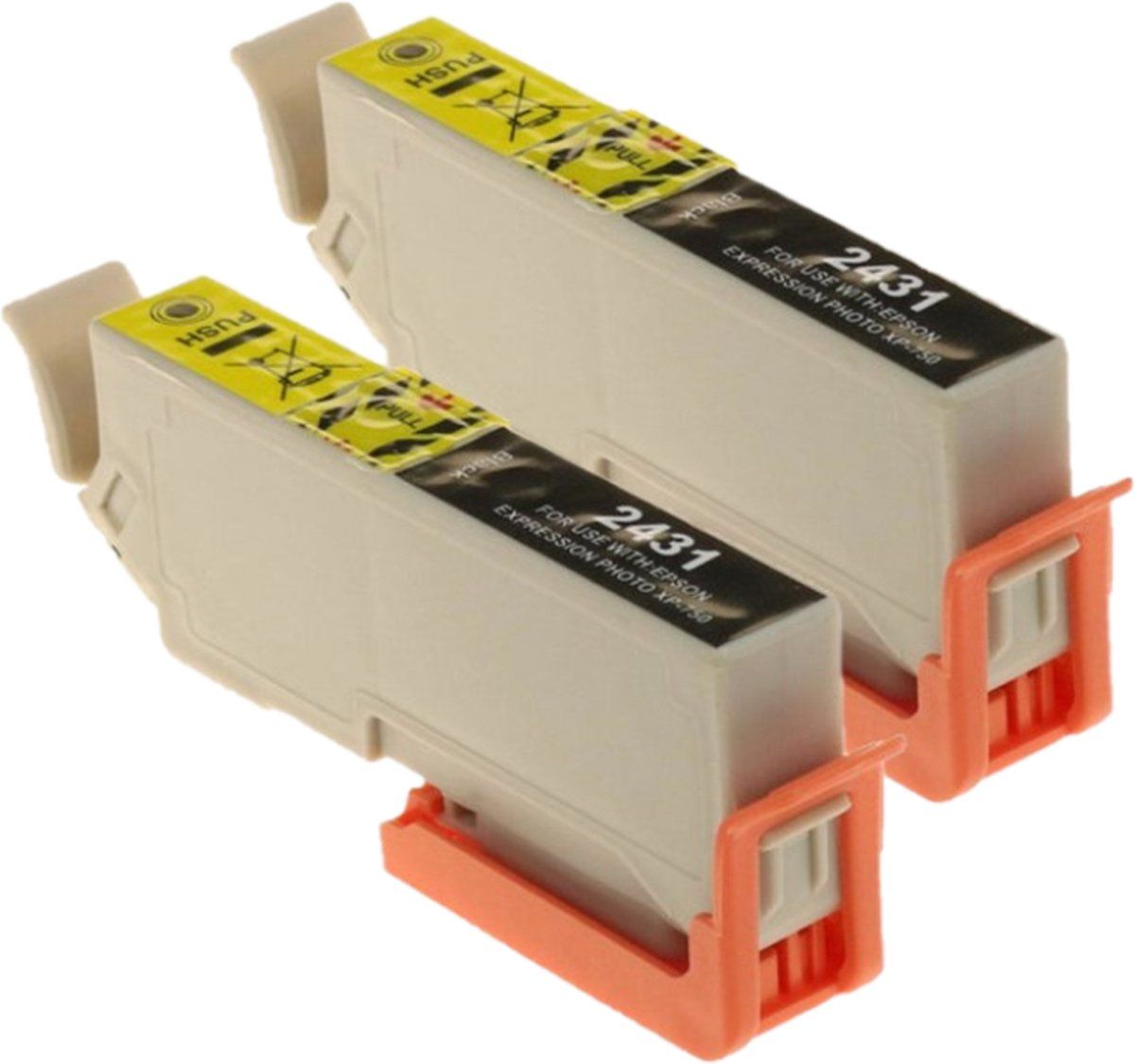 InktDL Dualpack compatible 24XL Zwart | Geschikt voor Epson Expression Photo XP-55, XP-750, XP-760, XP-850, XP-860, XP-950, XP-960 en XP-970