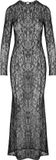 Hunkemöller Slipdress Allover Lace Zwart
