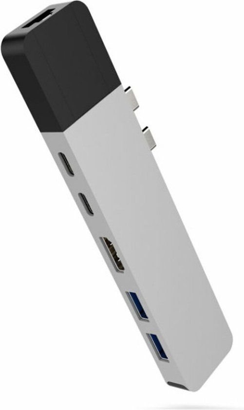 Hyper Net hub voor USB-C - Zilver