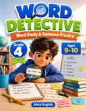 Word Detective: Grade 4 Ages 9-10 Word Study and Sentence Practice Workbook
