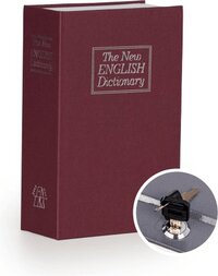 KLUIS-KOPEN Boekkluis - Bordeaux - 115 x 180 x 55 cm - Geheime kluis - Met sleutel