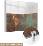 MuchoWow® Glass Painting 40x30 cm - Acrylic Glass Painting - Abstract - Gold - Photo on Glass
