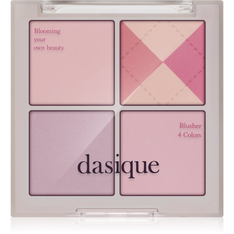 dasique Blending Mood Cheek #05 Violet Knit L Vegan dierproefvrij L 4 tinten mengbaar poeder licht, duurzaam en zacht