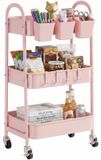 Merkloos Trolley keuken Metaal Roze