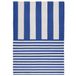furn. Deck Stripe Printed Indoor/Outdoor Outdoor Tapijt - Wit/Blauw - 120x170cm