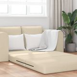 vidaXL Slaapbank Crème Stof 148 x 71 x 83 cm