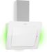 Klarstein Helena Afzuigkap schuin, Schuine wandkap met 594 m³/u, RGB sfeerlicht, Recirculatie & afvoer, LED-verlichting, Touch-control, 60 cm, wit