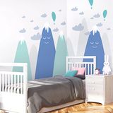 Ambiance Sticker Kinderstickers van de Scandinavische bergen, Haruka, 90 x 135 cm