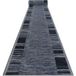 Adagio Tapis De Couloir Antidérapant Adagio Gris Grey 57x1350 Cm