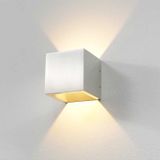 Artdelight Cube - buiten wandverlichting - 10 x 10 x 10 cm - 6W dimbare LED incl. - IP54 - aluminium