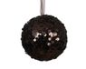 Decoris Kerstbal foam d8 cm zwarte truffel