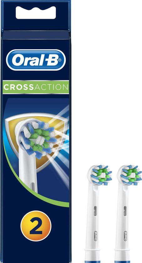 Oral-B CrossAction EB50 - 2 stuks - opzetborstels