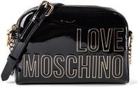 Love Moschino Enameled Logo Crossbody tas 20 cm - Dames - black