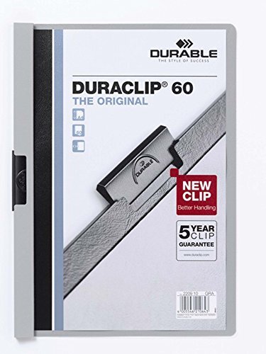 Durable Duraclip klemmap grijs A4 voor 60 pagina's