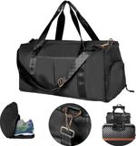 Unyqoos® Sac de sport noir pour femmes et hommes