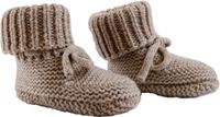 Lodger Wollen slofjes - Bruin - 0-6 M