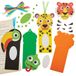 Baker Ross Regenwoud Dieren Bladwijzer Sets - Set van 8, Schuim Knutsel Sets voor Kinderen