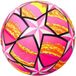 Leantoys Bal en caoutchouc rose avec étoiles, diamètre 24 cm