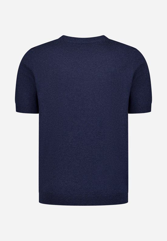 No Excess Gebreid T-shirt L Donkerblauw