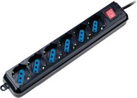 Meervoudige Eminent EM3923 power uitbreiding 1,8 m 6 AC-uitgang(en) Zwart
