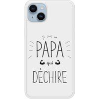 Apple Siliconen hoesje compatibel met iPhone 14 Plus Papa die rockt