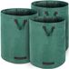 Gardebruk 3x Tuinafvalzak - 77x67cm Opvouwbaar 280L Volume 50kg - Groen