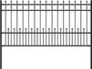 vidaXL Spike Ring Omheining HORST 200 x 150 cm Gepoedercoat staal