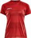 Craft Progress Shirt Korte Mouw Dames - Rood | Maat: M