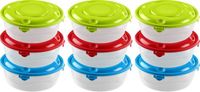 Hega hogar 36x Voorraad/vershoudbakje 1,8 liter transparant