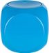Spirella Dice Afvalemmer met Deksel – Blauw Kunststof Kleine Prullenbak met Kantelend Deksel voor Badkamer, Keuken of Tafel