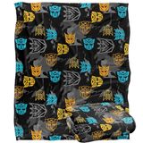 Transformers-deken, 152 x 127 cm, AB Decepticon patroon, Silky Touch, superzachte deken