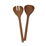 Service à salade en bois d'acacia, 30 cm