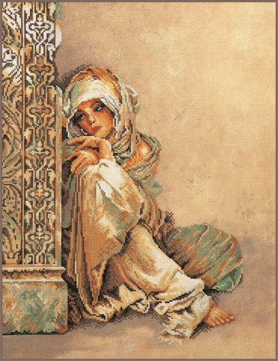 Lanarte Borduurpakket - Arabische vrouw - 34 x 44cm