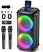 Karaokeset Adultes - 2 draadloze microfoons - 300 W - Bluetooth 5.3