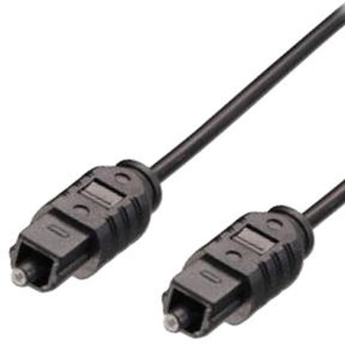 MediaRange MRCS133 1.5m TOSLINK - TOSLINK Zwart Glasvezel kabel