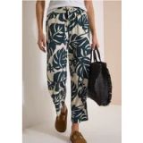 Pantalon taille haute et jambes larges coupe ample