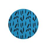 Questo Casa Ronde Digitally Printed Mouse Pad, Non-Slip Base, for Office and Home, Diameter: 22 cm